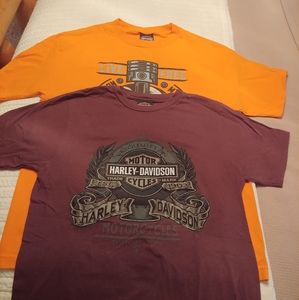 2 Harley Davidson t-shirts